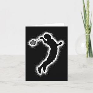Badminton Player Shuttle Boys Badminton Men Card