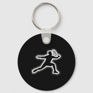 Badminton Player Shuttle Boys Kids Badminton Men Key Ring
