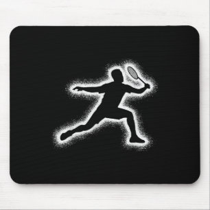 Badminton Player Shuttle Boys Kids Badminton Men Mouse Pad
