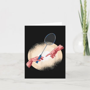 Badminton Player Shuttle Gift Badminton Card