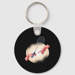 Badminton Player Shuttle Gift Badminton Key Ring