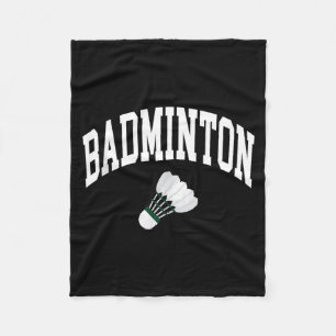 Badminton Player Shuttle Graphic Tank Top Fleece Blanket