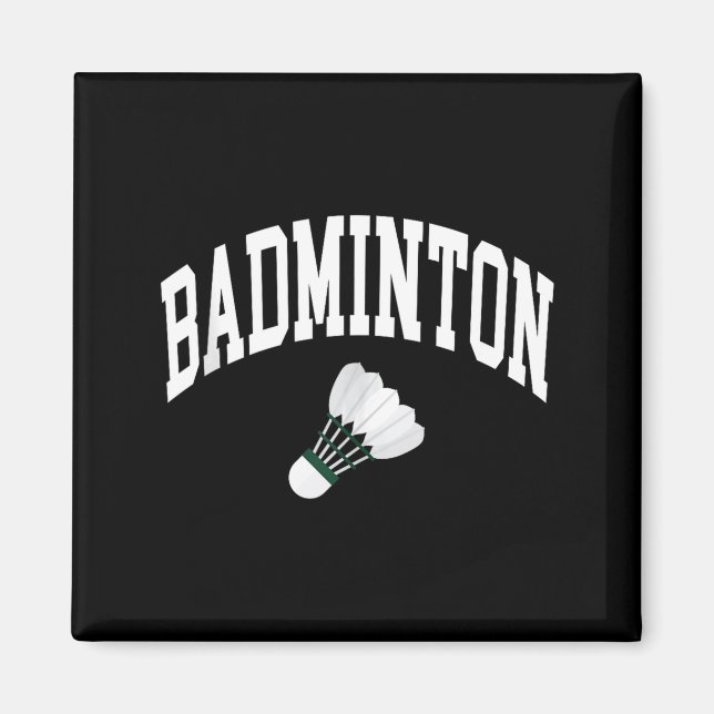 Badminton Player Shuttle Graphic Tank Top  Magnet (Front)
