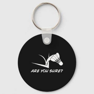 Badminton Player Shuttle Key Ring