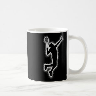Badminton Player Shuttle Kids Boys Badminton Men Coffee Mug