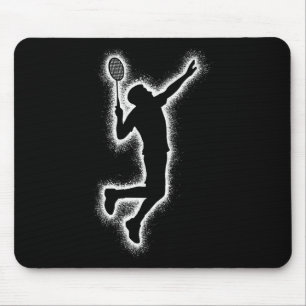Badminton Player Shuttle Kids Boys Badminton Men Mouse Pad