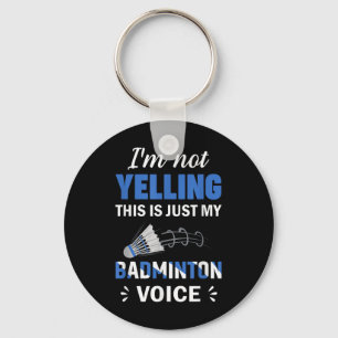 Badminton Player Shuttle My Badminton Voice Key Ring