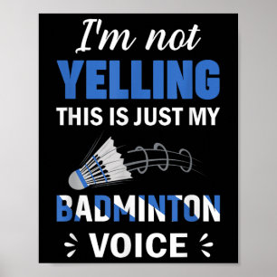 Badminton Player Shuttle My Badminton Voice Poster