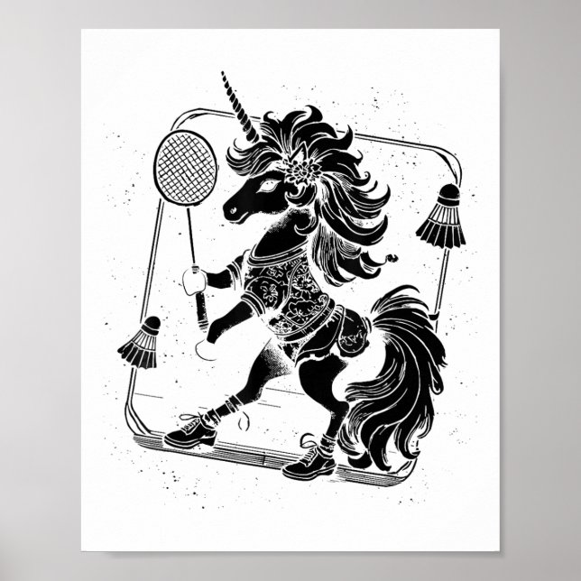 Badminton Player Shuttle  Poster (Front)