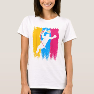 Badminton Player Shuttle Time Smash Rackets Lover  T-Shirt