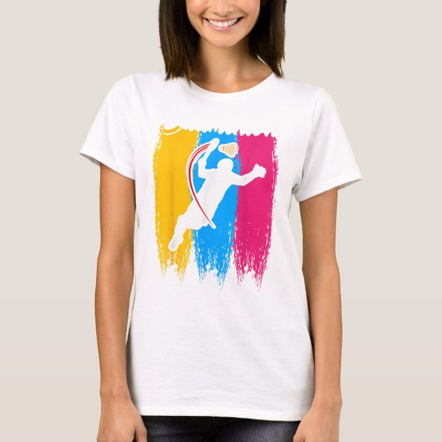 Badminton Player Shuttle Time Smash Rackets Lover  T-Shirt (Front)