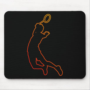 Badminton Player Shuttle Womens Squash Badminton Mouse Pad