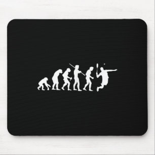Badminton Player Smash Racket Sport Shuttle Mouse Pad