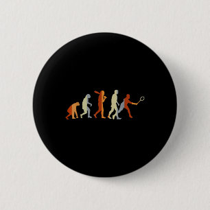 Badminton Player Sport Gift Evolution Badminton 6 Cm Round Badge