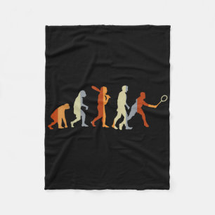 Badminton Player Sport Gift Evolution Badminton Fleece Blanket