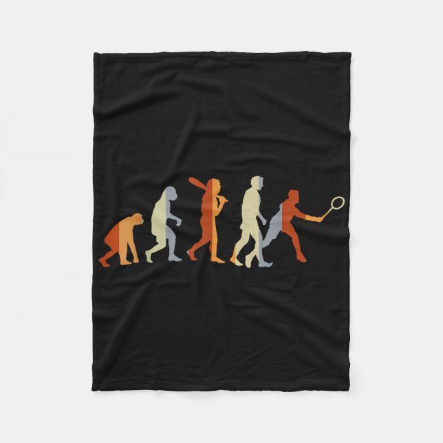 Badminton Player Sport Gift Evolution Badminton  Fleece Blanket (Front)