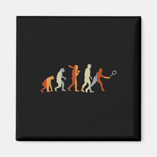 Badminton Player Sport Gift Evolution Badminton Magnet