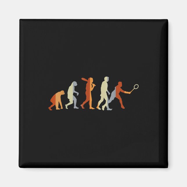 Badminton Player Sport Gift Evolution Badminton  Magnet (Front)