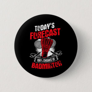 Badminton Player Sportsman Athlete Game Racquet Lo 6 Cm Round Badge
