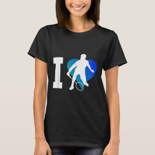 Badminton Player Squash Mens Shuttle Badminton T-Shirt