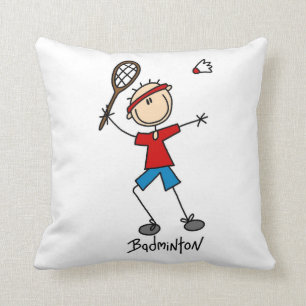 Badminton Player T-shirts and Gifts Cushion