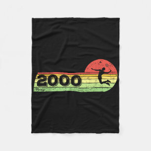 Badminton-player Vintage 2000 Birthday Shuttle Bad Fleece Blanket