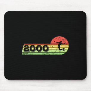 Badminton-player Vintage 2000 Birthday Shuttle Bad Mouse Pad