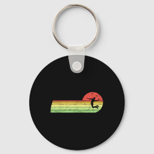 Badminton-player Vintage Birthday Shuttle Badminto Key Ring