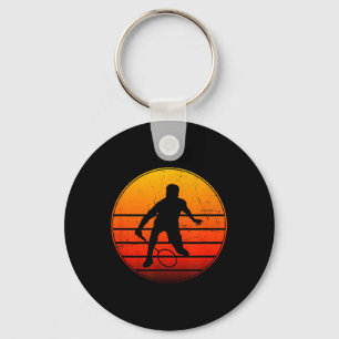 Badminton Player Womens Badminton Shuttle  Key Ring