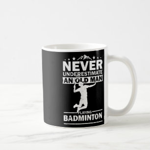 Badminton Player Womens Mens Shuttle Funny Badmint Coffee Mug