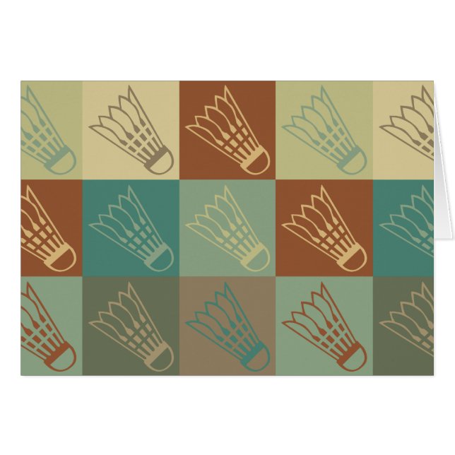 Badminton Pop Art (Front Horizontal)