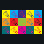Badminton Pop Art Poster<br><div class="desc">Badminton Pop Art. If Badminton is your hobby, occupation, or obsession, show it with great Badminton t-shirts, mugs, stickers, and more. They're also great gifts for other Badminton fans!</div>