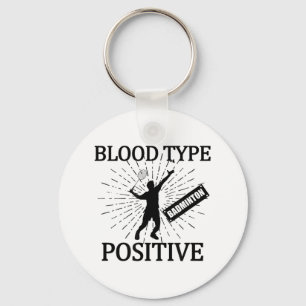Badminton Positive Shuttle Court Game Sport Badmin Key Ring