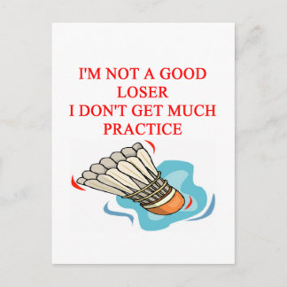 BADMINTON POSTCARD