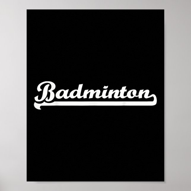 Badminton  poster (Front)