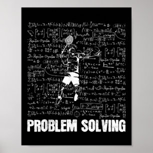 Badminton Problem Solving Players Sports Solution Poster