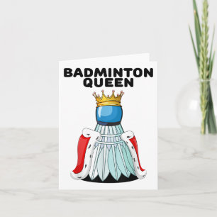 Badminton Queen _ Girls Badminton Shirt _ Womens B Card