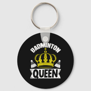 Badminton Queen Whats Your Superpower Sport Shuttl Key Ring