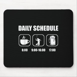 Badminton Racket - Daily Schedule Funny Badminton  Mouse Pad