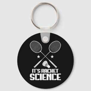 Badminton Racket Science Shuttle Player Badminton Key Ring