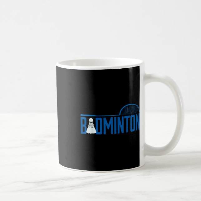 Badminton Racket Shuttle Sports Design  Coffee Mug (Right)