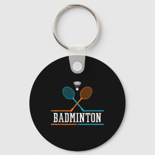 Badminton Racket Shuttle Team Coach Badminton Play Key Ring