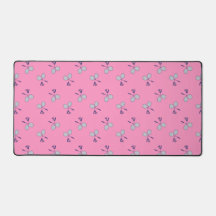 Badminton Racquet Pattern Pink