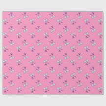 Badminton Racquet Pattern Pink