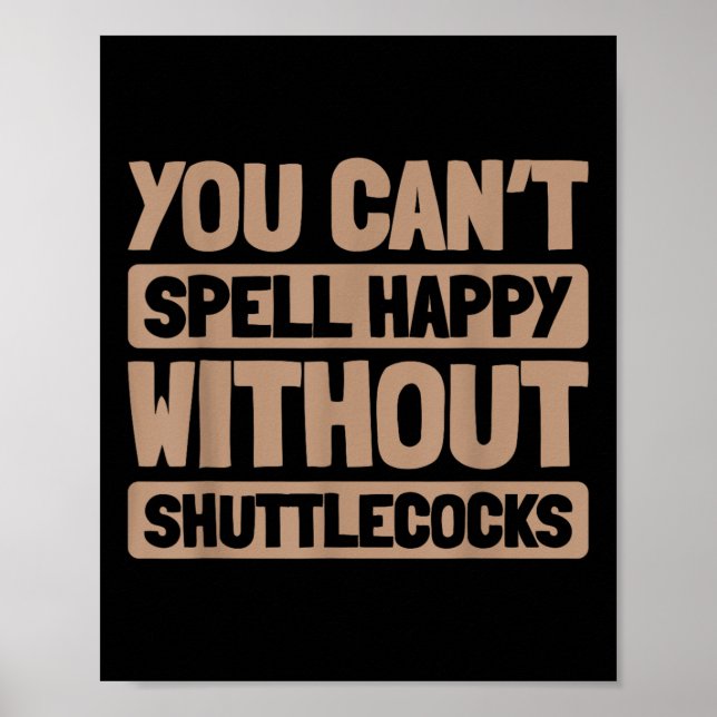 Badminton Racquet - Player Court Racket Team Shutt Poster (Front)