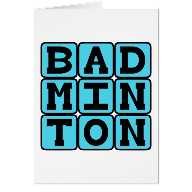 Badminton, Racquet Sport (Front)