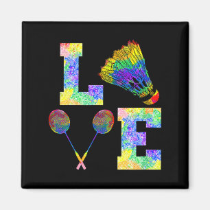 Badminton Racquet Sport Strokes Love Magnet