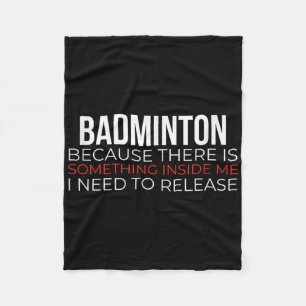 Badminton Racquet Sports Feather Ball Shuttle  Fleece Blanket