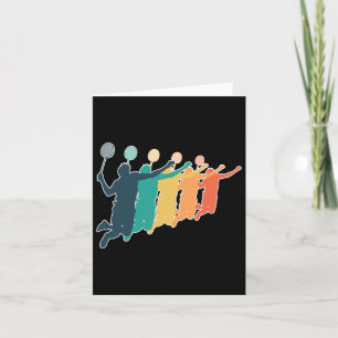 Badminton Retro Racket  Card