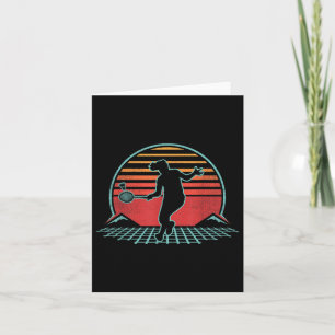Badminton Retro Vintage 70s 80s Style Player Gift Card